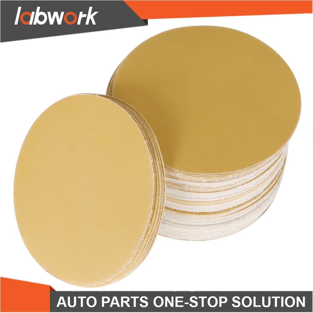 Labwork Sanding Disc NO-Hole Hook & Loop Grit 320 Sand Paper 100 Pieces 5″