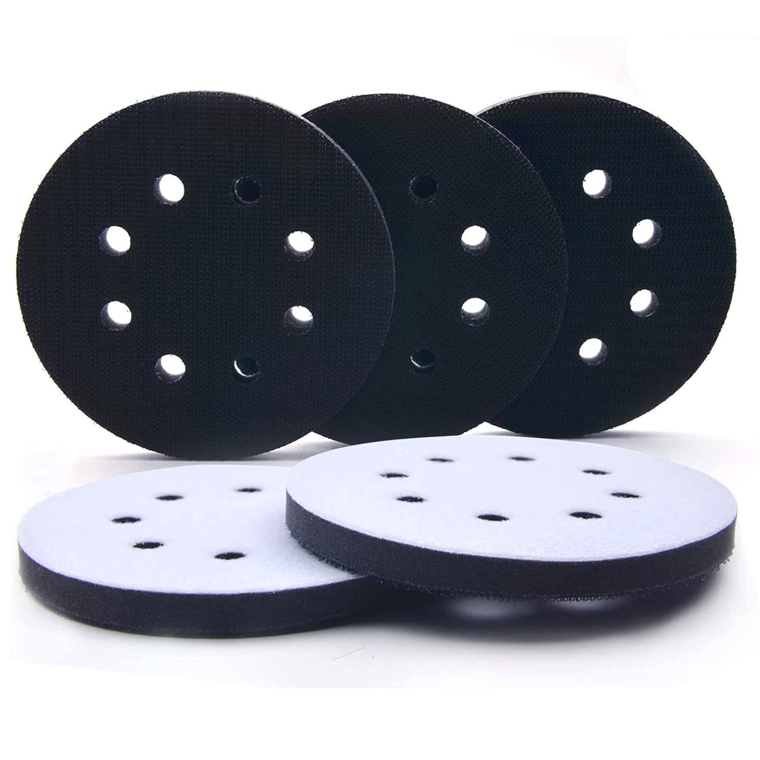 2PCS 5in Sponge Foam Cushion Orbital Sander Interface Buffer Pad Accessories