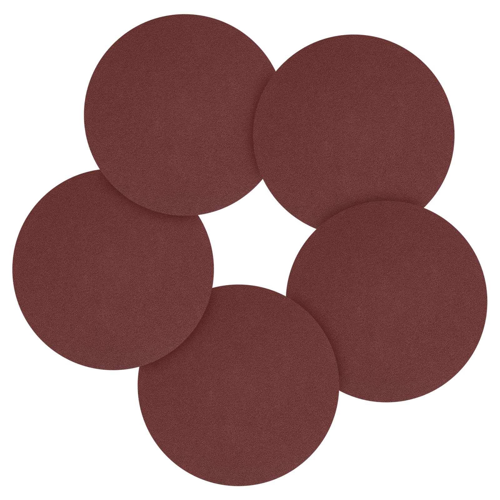 40 Pcs 7 Inch Sanding Disc 60 Grit Round Hook and Loop Sandpaper, Red