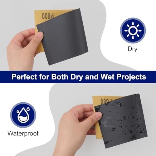 14 or 72 Sandpaper Sand Paper Sanding Sheet Assorted Auto Wet Dry Wood Car Metal