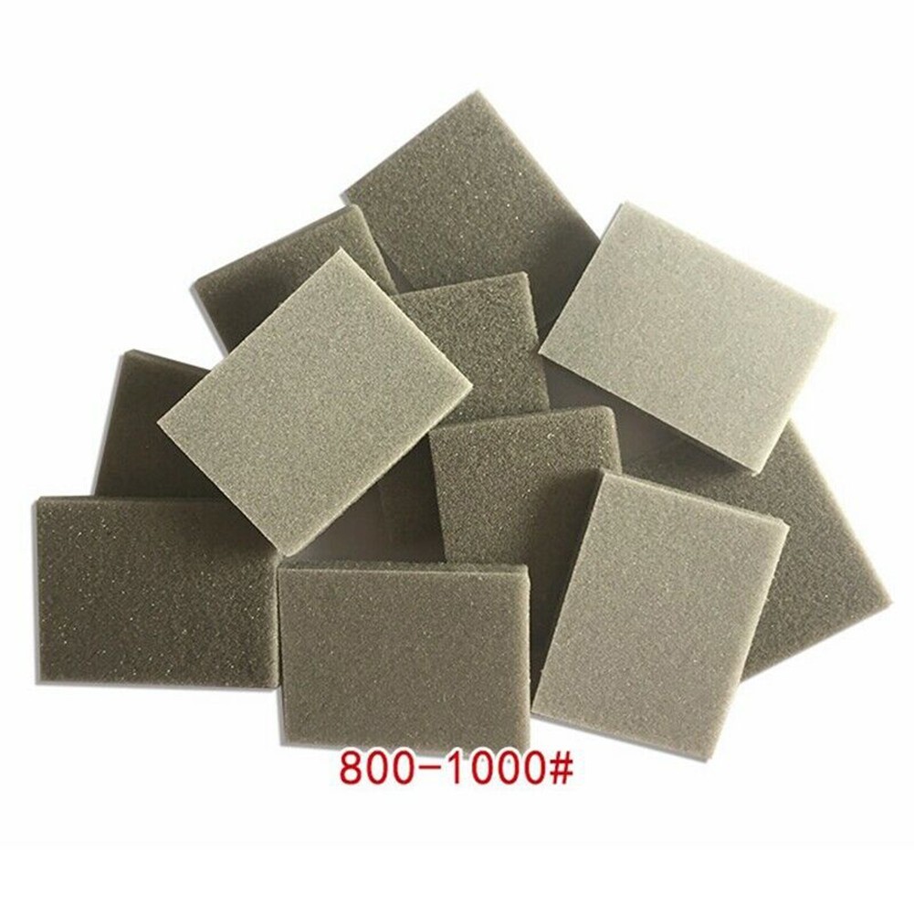 10pcs Foam Sanding Block Wet Dry Bodywork Fine Coarse Grit Sandpaper Sponge New