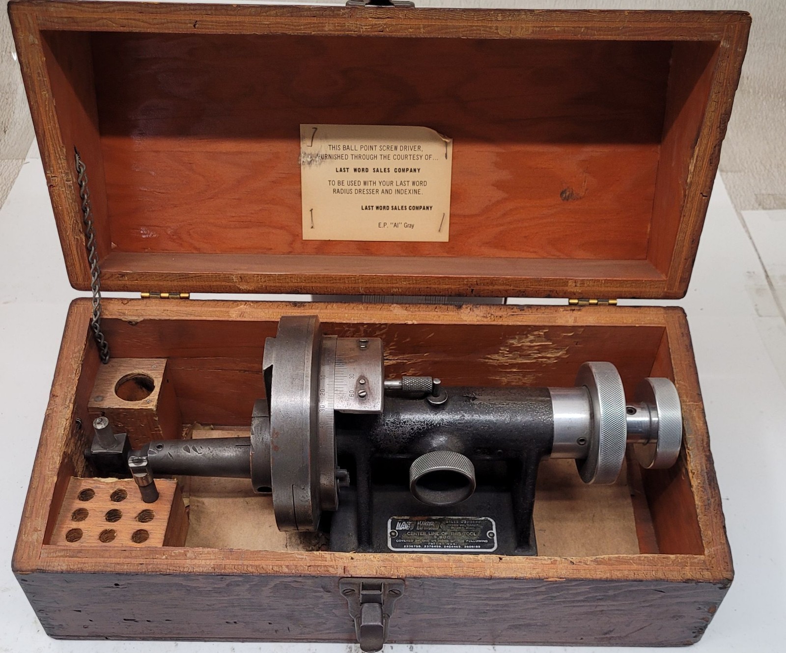Last Word Radius Angle Dresser Centerline 3.400