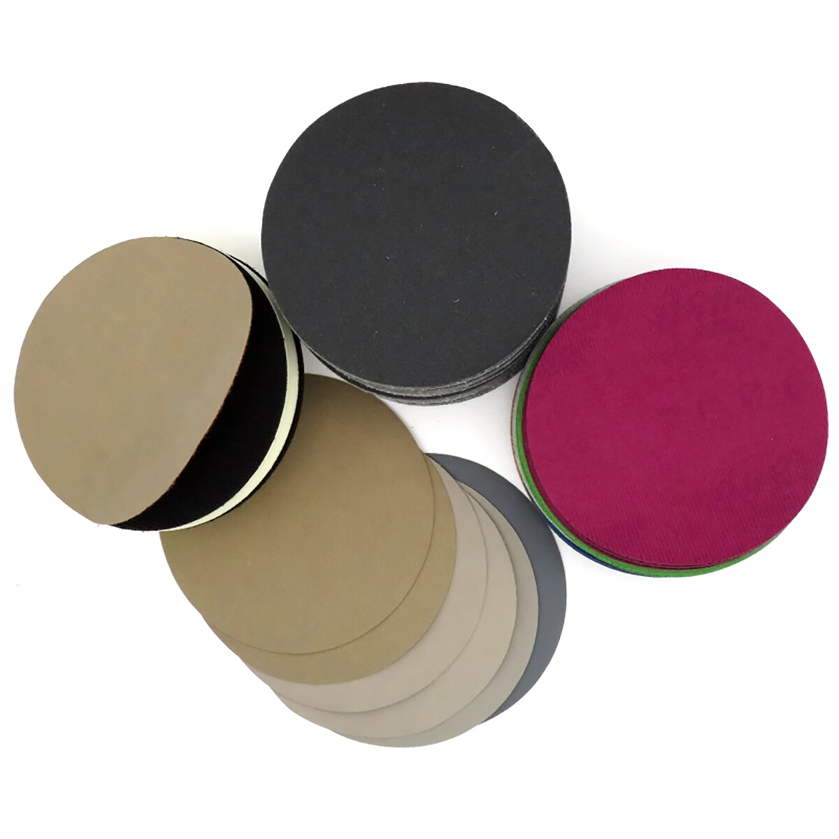 5inch（125mm）Hook Loop Sanding Discs 60 – 10000 Grit Wet Dry Sandpaper，Burnishing
