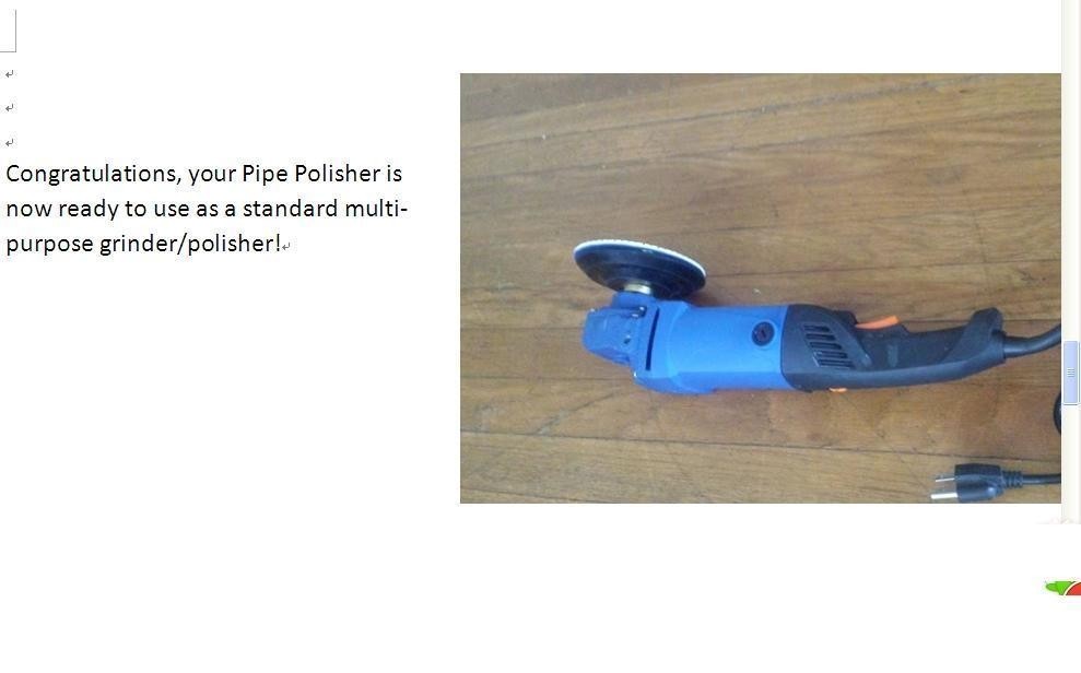 5/8″-11 Pipe Tube Polisher 1000W Variable Speed Metal Finishing Belt Sander Kit