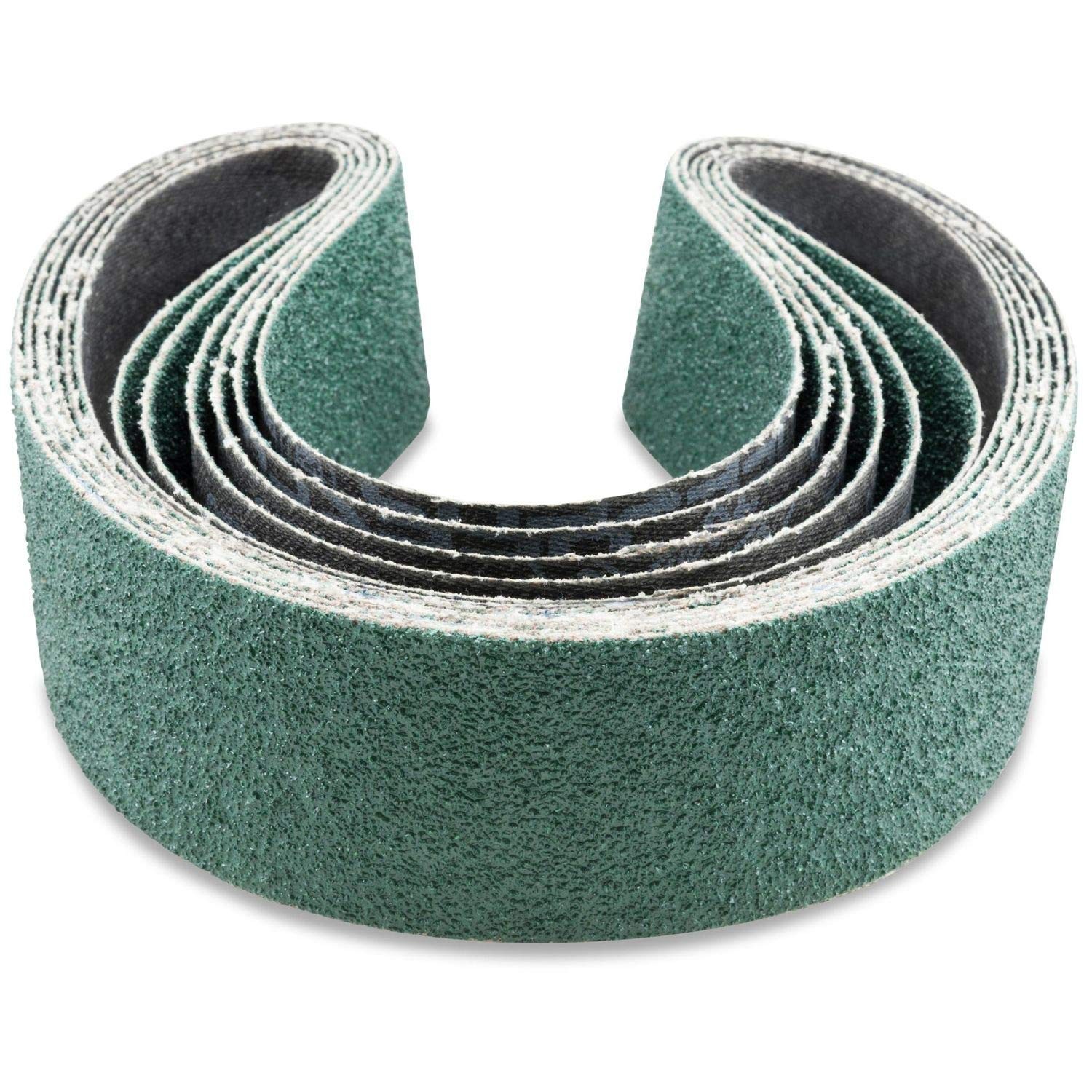 2 X 36 Inch 40 Grit Metal Grinding Zirconia Sanding Belts, 6 Pack