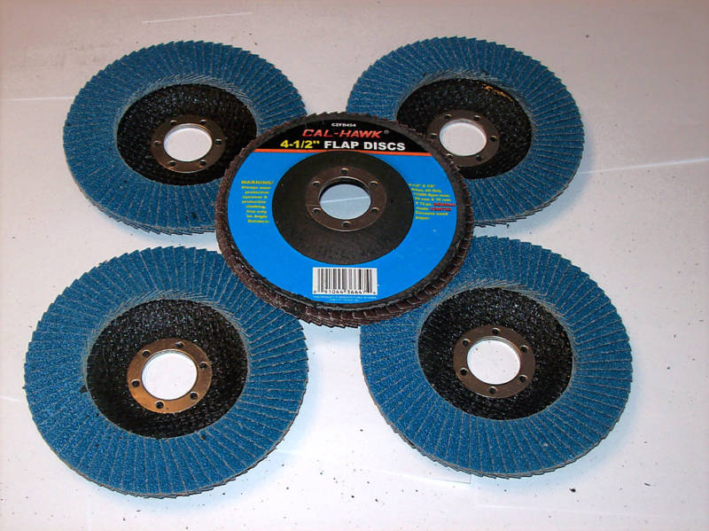 5pcs 4-1/2″ ANGLE GRINDER FLAP DISCS 40 GRIT ZIRCONIA