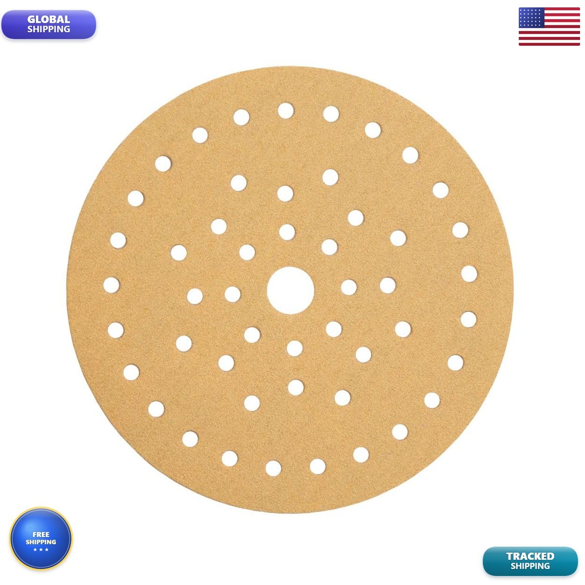 Mirka Gold Multifit 5 Grit 80 Hook And Loop 50 Pack 5 Inch Sanding Discs For