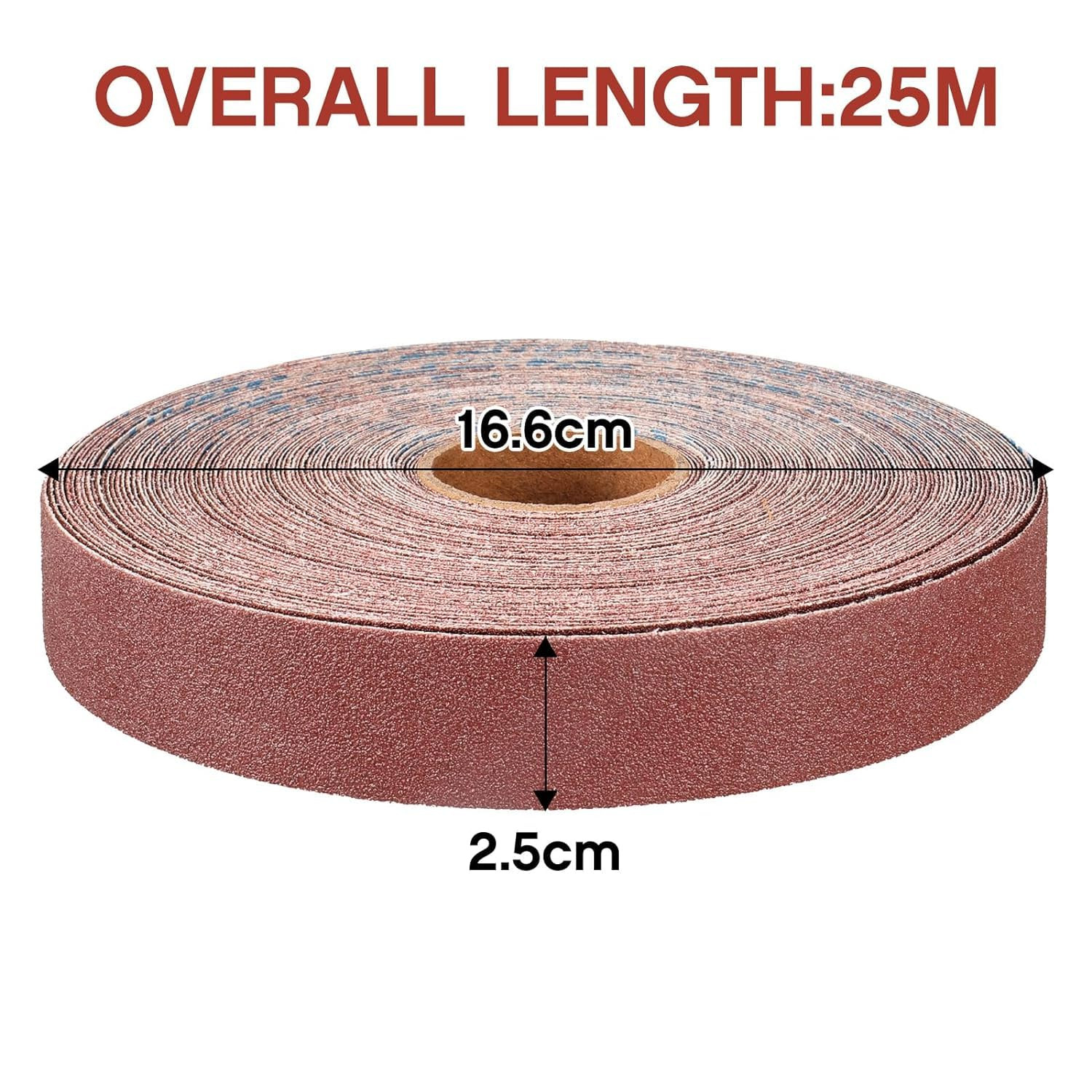 Emery Cloth Roll 120 Grit, 1 Inch X 82 Feet Heavy Duty Sandpaper |