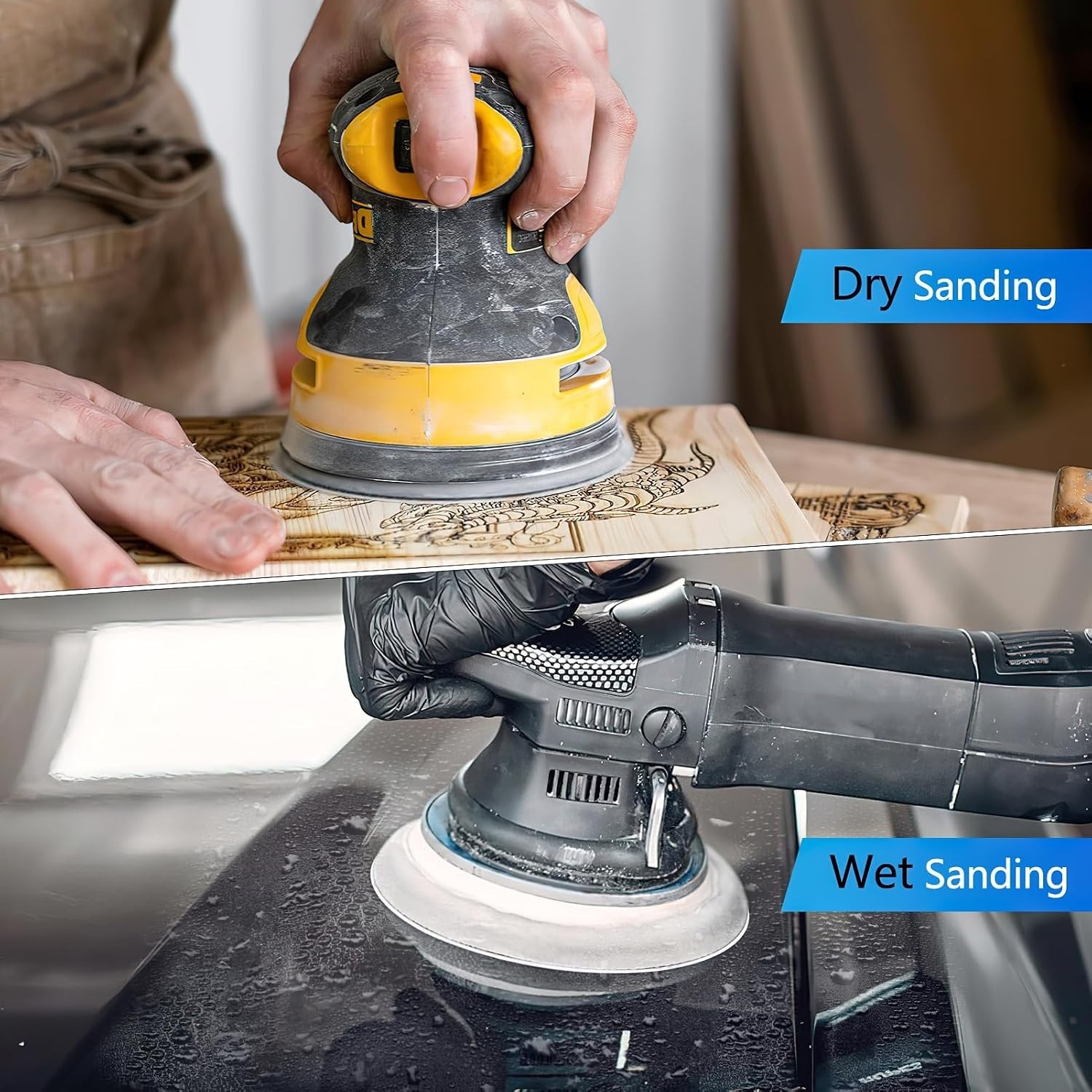 Complete 70-Piece Hook and Loop Sanding Discs for Automotive and Wood Polishing