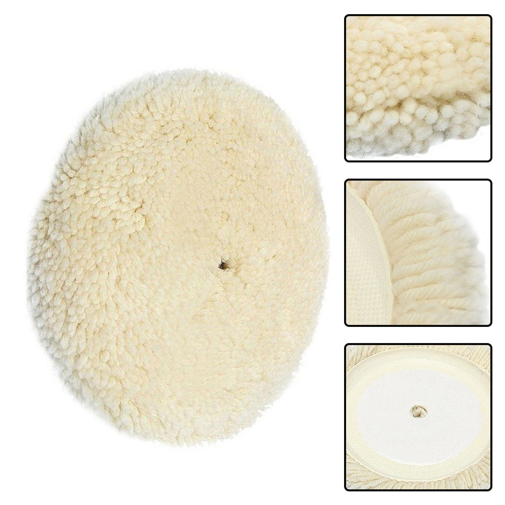 7 180mm Wool Polishing Buffing Bonnet Buffer Pad For Car Polisher Cleaning Set