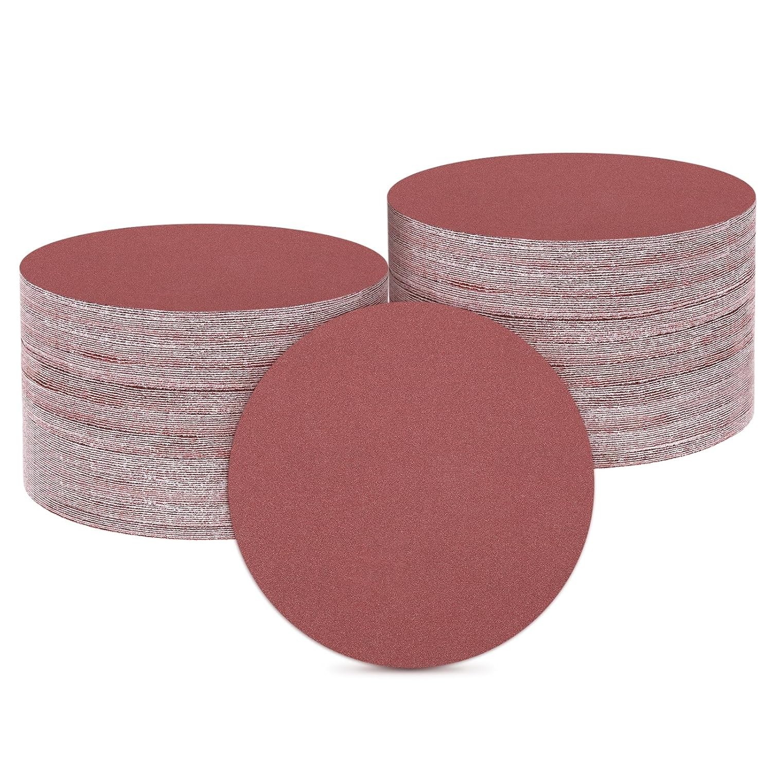 150 Pcs 2 Inch Sanding Discs, 320 Grit Hook and Loop Sandpaper, No-Hole Alumi…