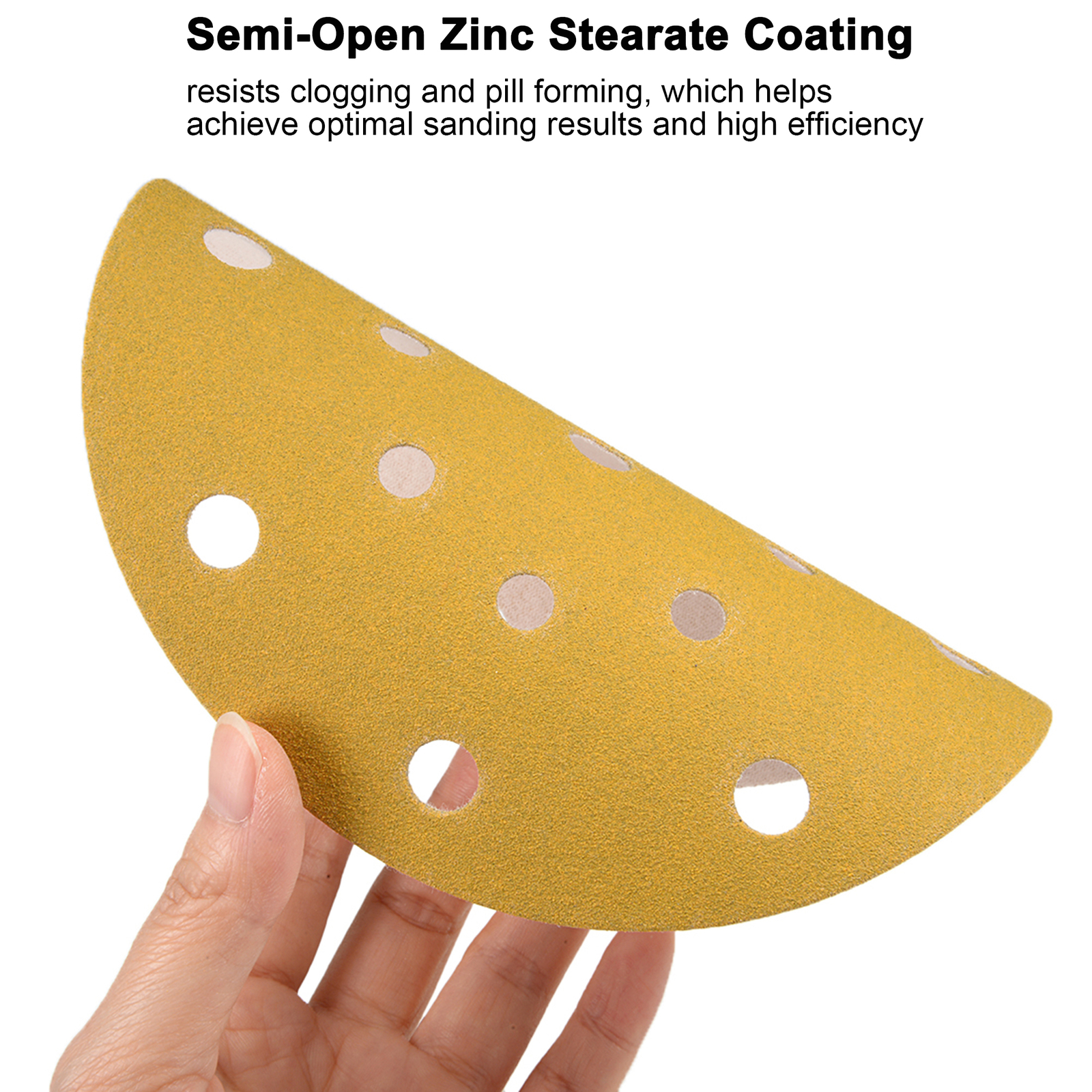 6 inch 80 – 320 Grit Sanding Discs 17 Hole Dry Round Hook Loop Sander Sand Paper