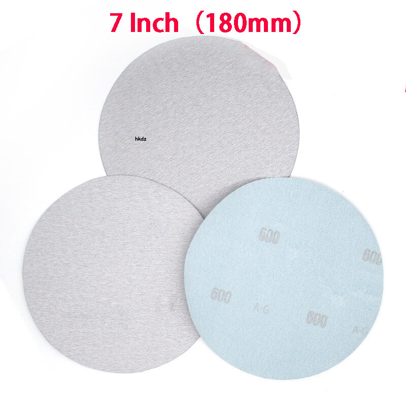 7 Inch 180mm Dry Sanding Discs Hook&Loop Sandpaper Sander Pad Sheet 60-1000 Grit