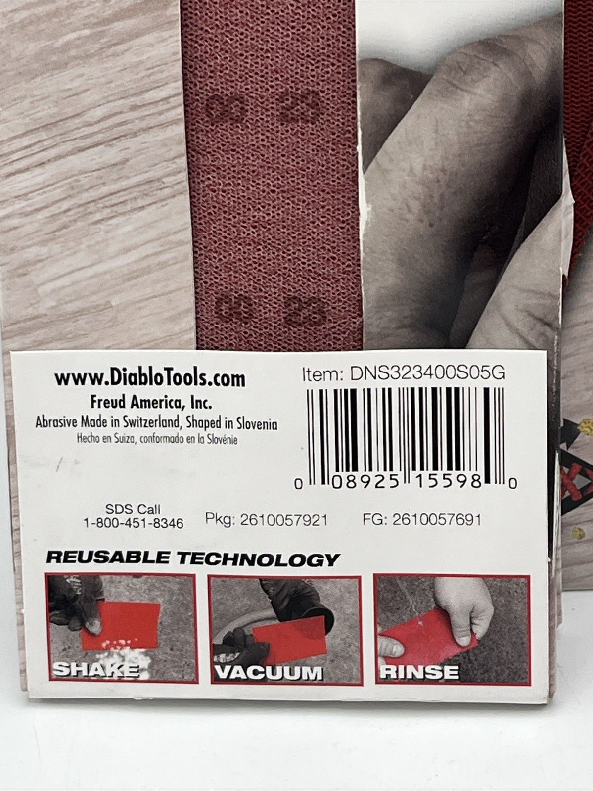 3X Diablo SandNet 9 in. L X 3-2/3 in. W 400 Grit Ceramic Blend Sanding Sheet 5pk