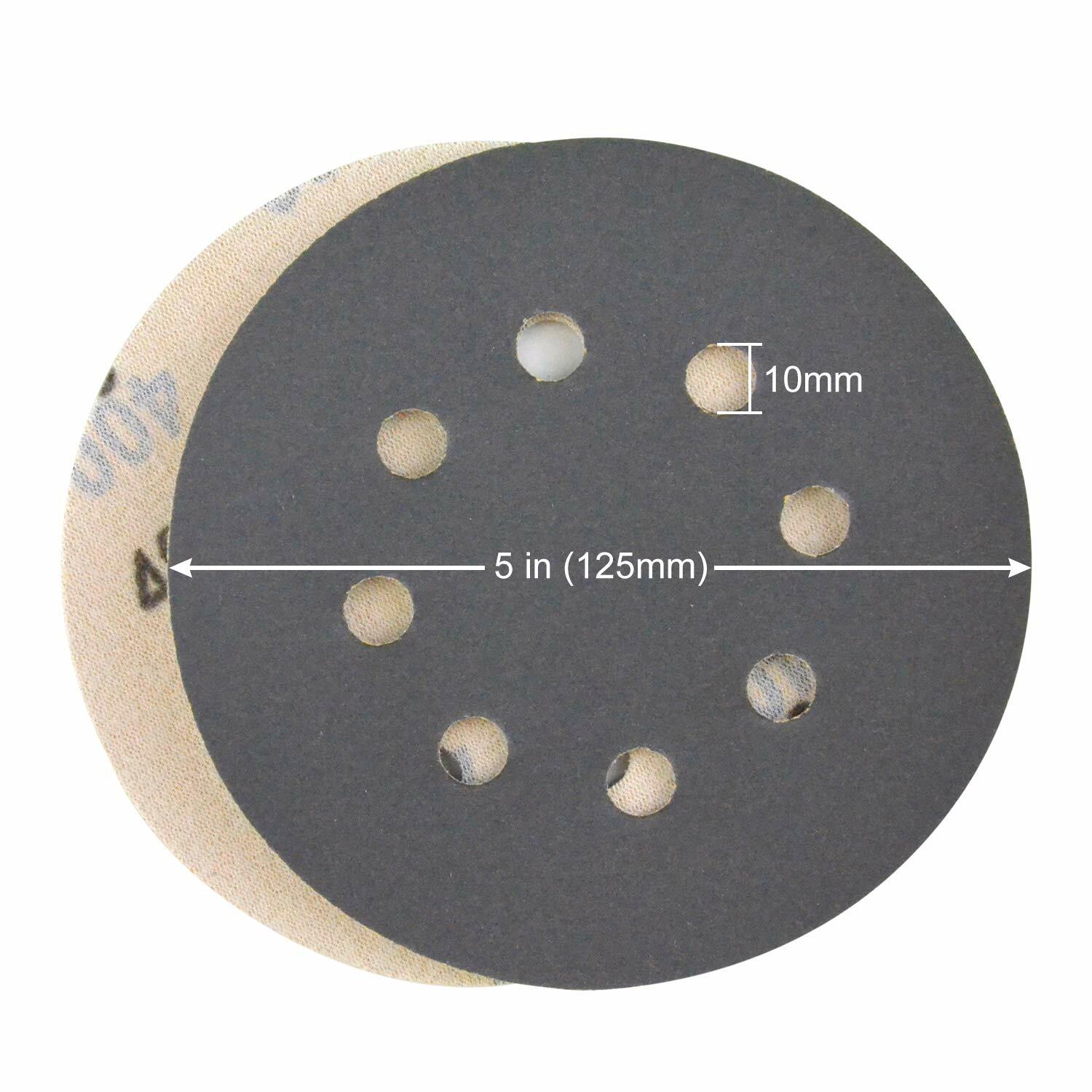 24X 5 inch 400-2000 Grit Sanding Discs Hook Loop Sandpaper Orbital Sander Paper