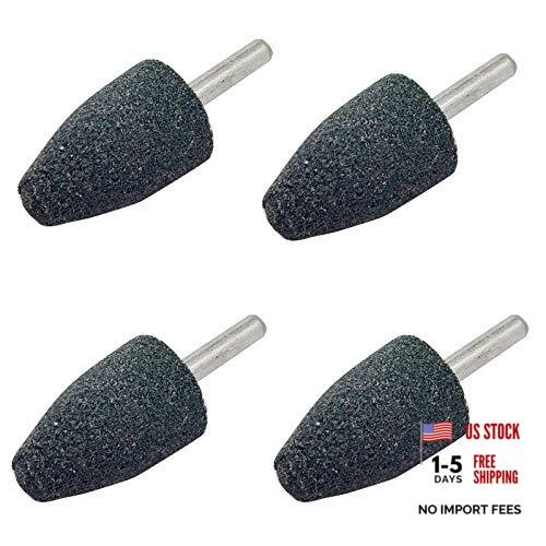 4 pcs 25mm Stone Rotary Grinding Bits with 1/4 Inch Shank, Aluminum 6X25mm