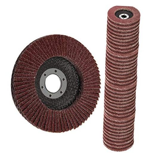 Flap Discs 40 PCS 4.5 Inch – 40 60 80 120 Grit Grinding 40#&60#&80#&120# Red