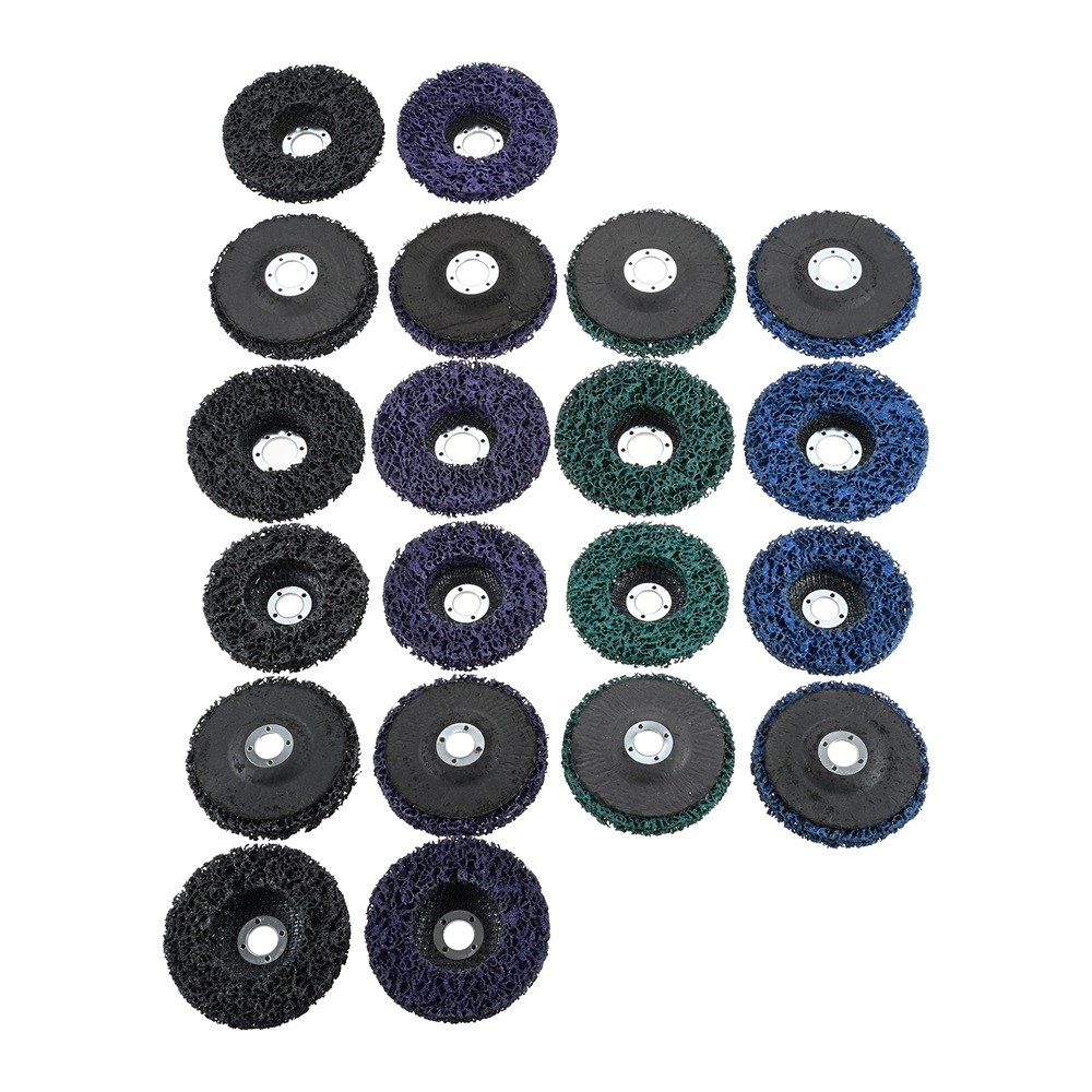 10PCS 4 Kinds Paint Strip Discs 4″x5/8″ 4.5″x5/8″ Angle Grinder Stripper Wheels