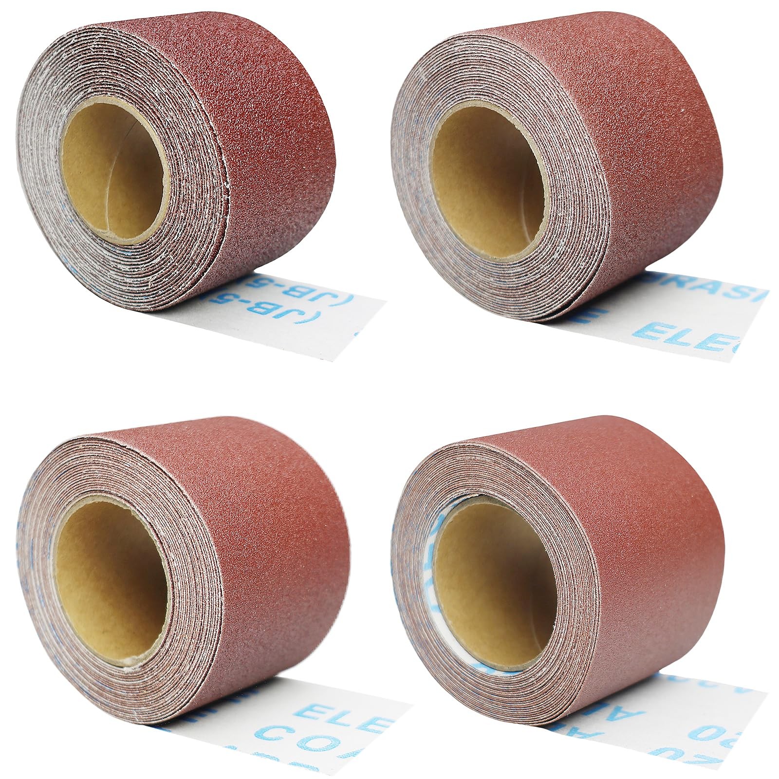 Total 20 Yard 2 Inch Wide Emery Cloth Sandpaper Roll Assorted – 80 120 220 40…