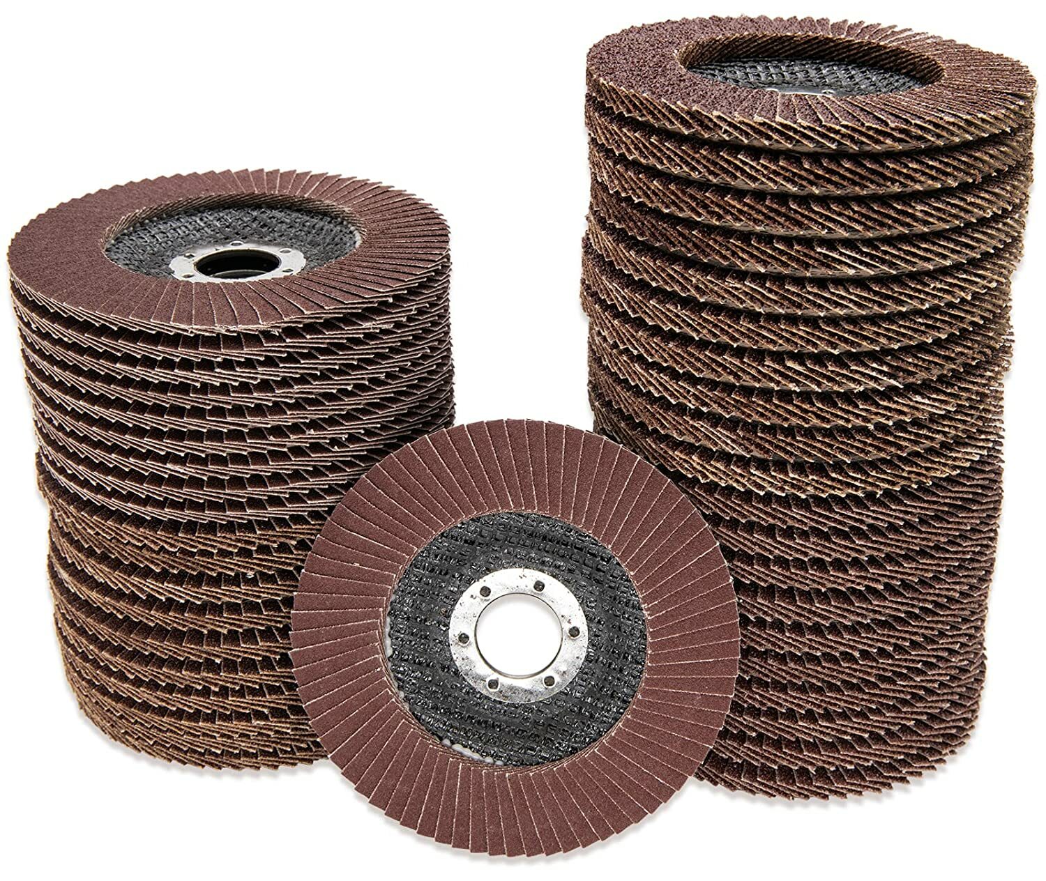 40-Pack 4.5 x7/8″ Flap Disc 4-1/2 40 60 80 120 Grit Angle Grinder Sanding Wheels