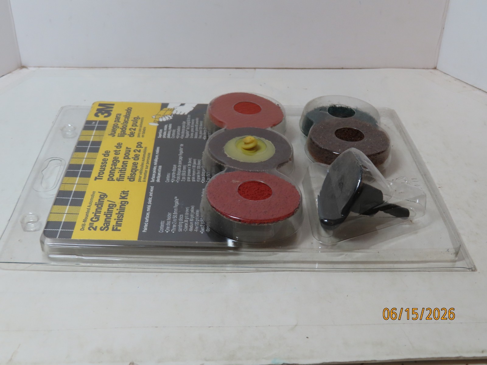 3M Drill Mounted Automotive 2″ Grinding/Sanding/Finishing Kit new NIP