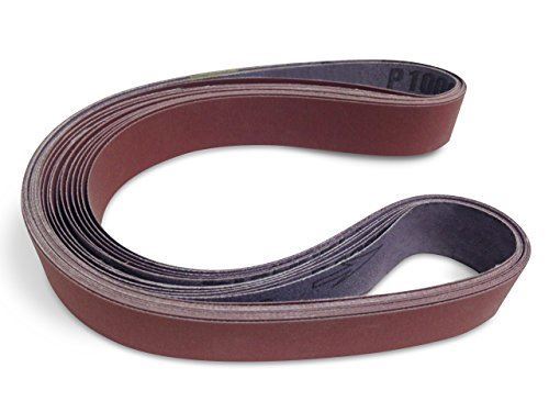 1 X 42 Inch 1000 Grit Flexible Aluminum Oxide Ultra Fine Sanding Belts, 12 Pack