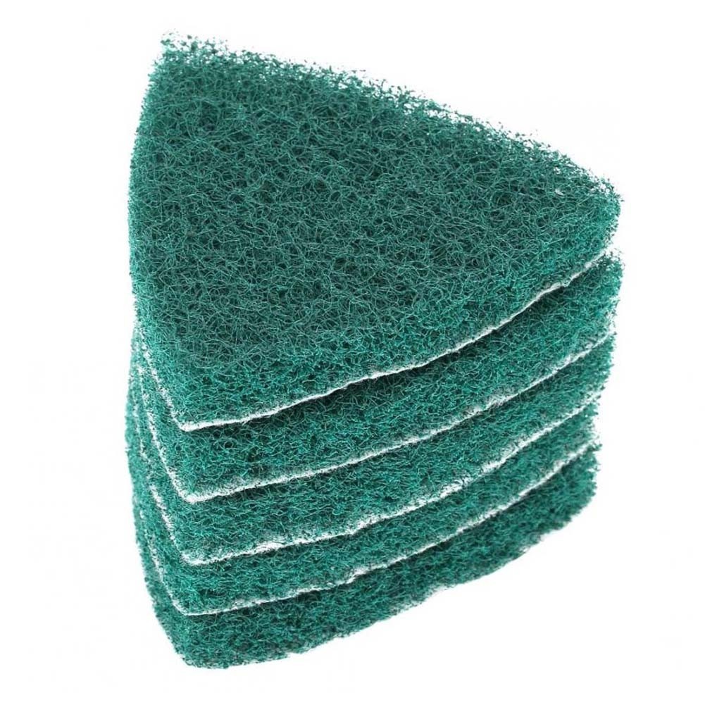 Quick and Effective Rust Removal 5pcs Triangle Scouring Pads for Polishing