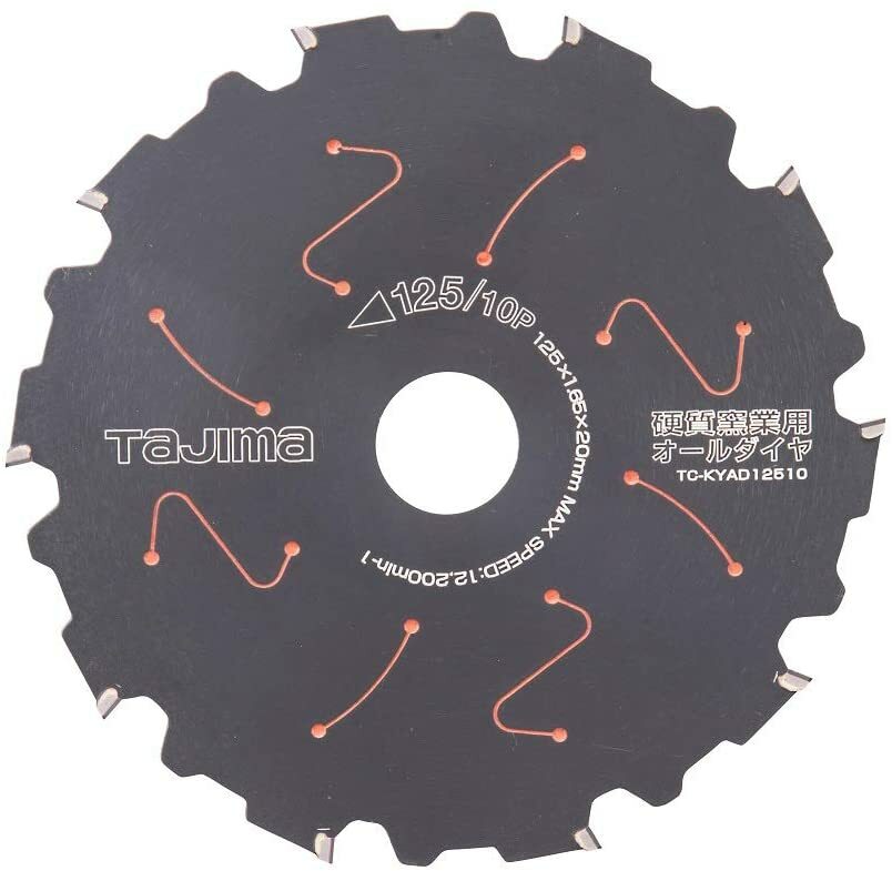 TAJIMA AII DIAMOND Tip Saw Blade for Hard Ceramics Siding TC-KYAD12510 1pc China