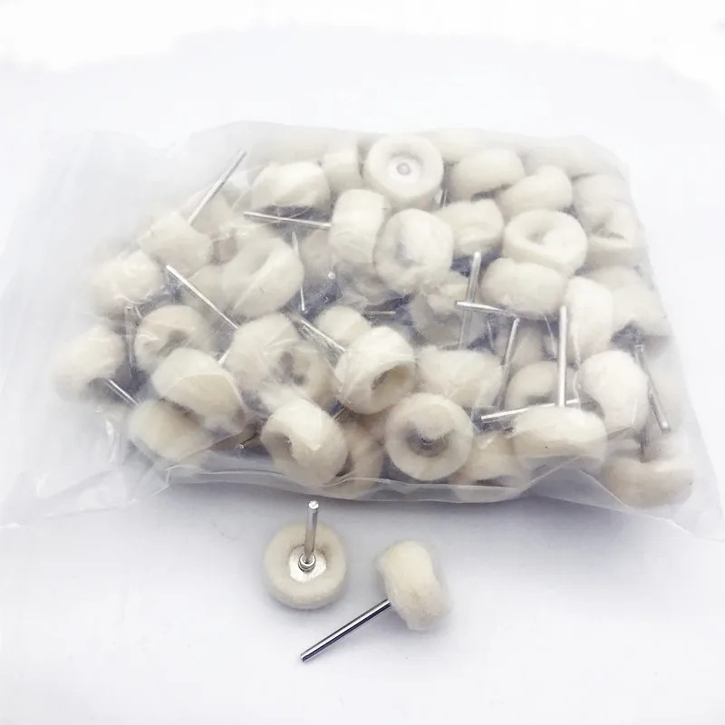 10Pcs 3mm Shank Mini Grinding Sanding Head Abrasive Disc Felt Buffing Whee – NEW