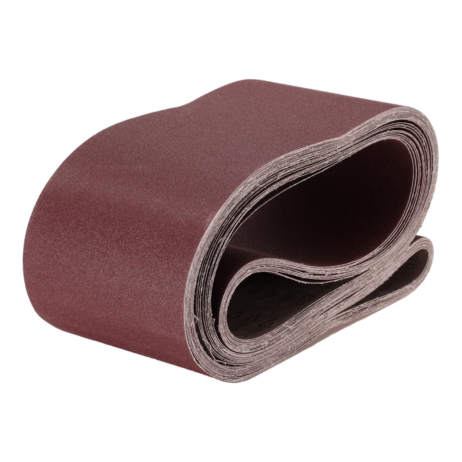 uxcell 10pcs 6″ x 89″ Sanding Belts 120 Grits Aluminum 120 Grits, Purple