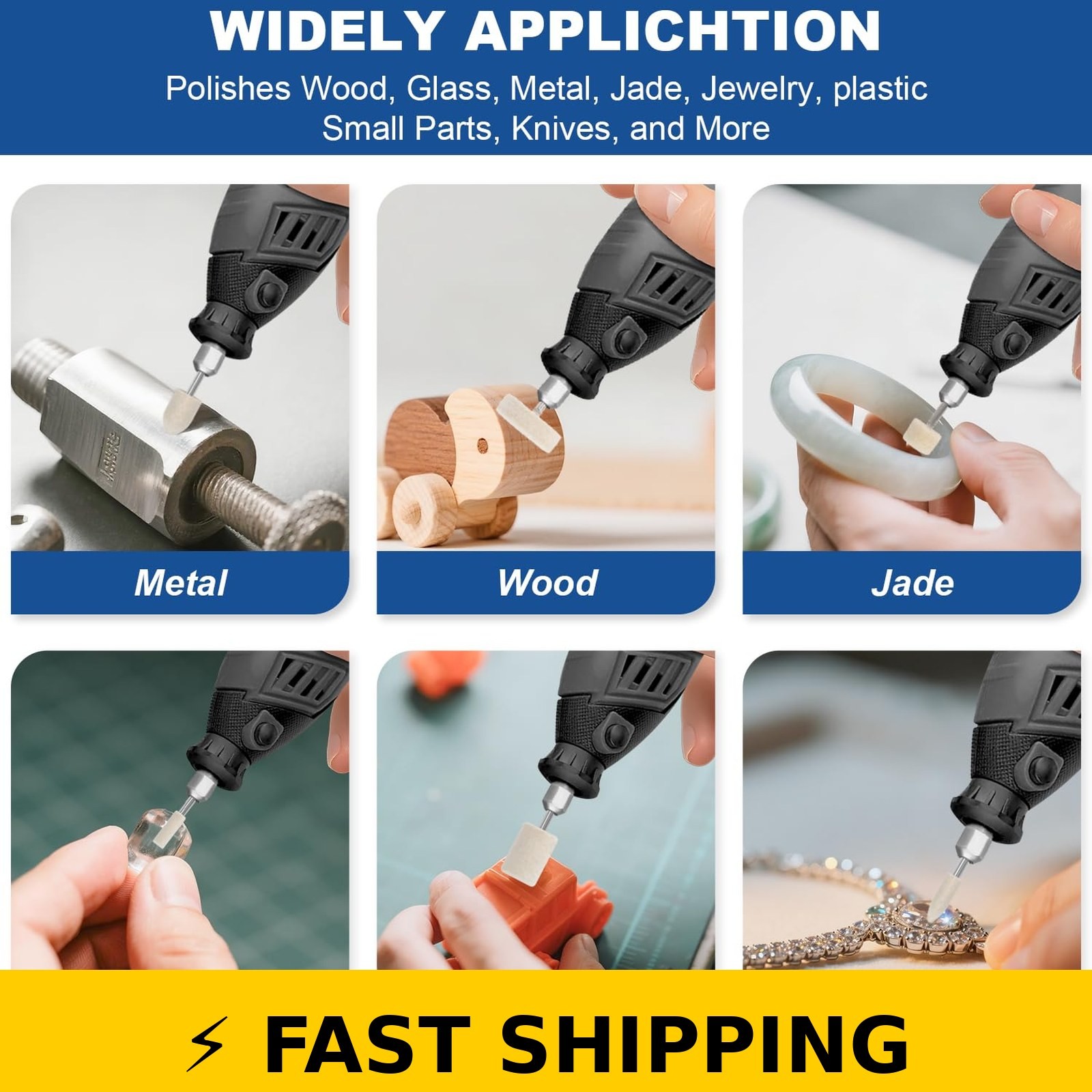 Zquljeton 115PCS Polishing Buffing Wheels for Dremel Tools