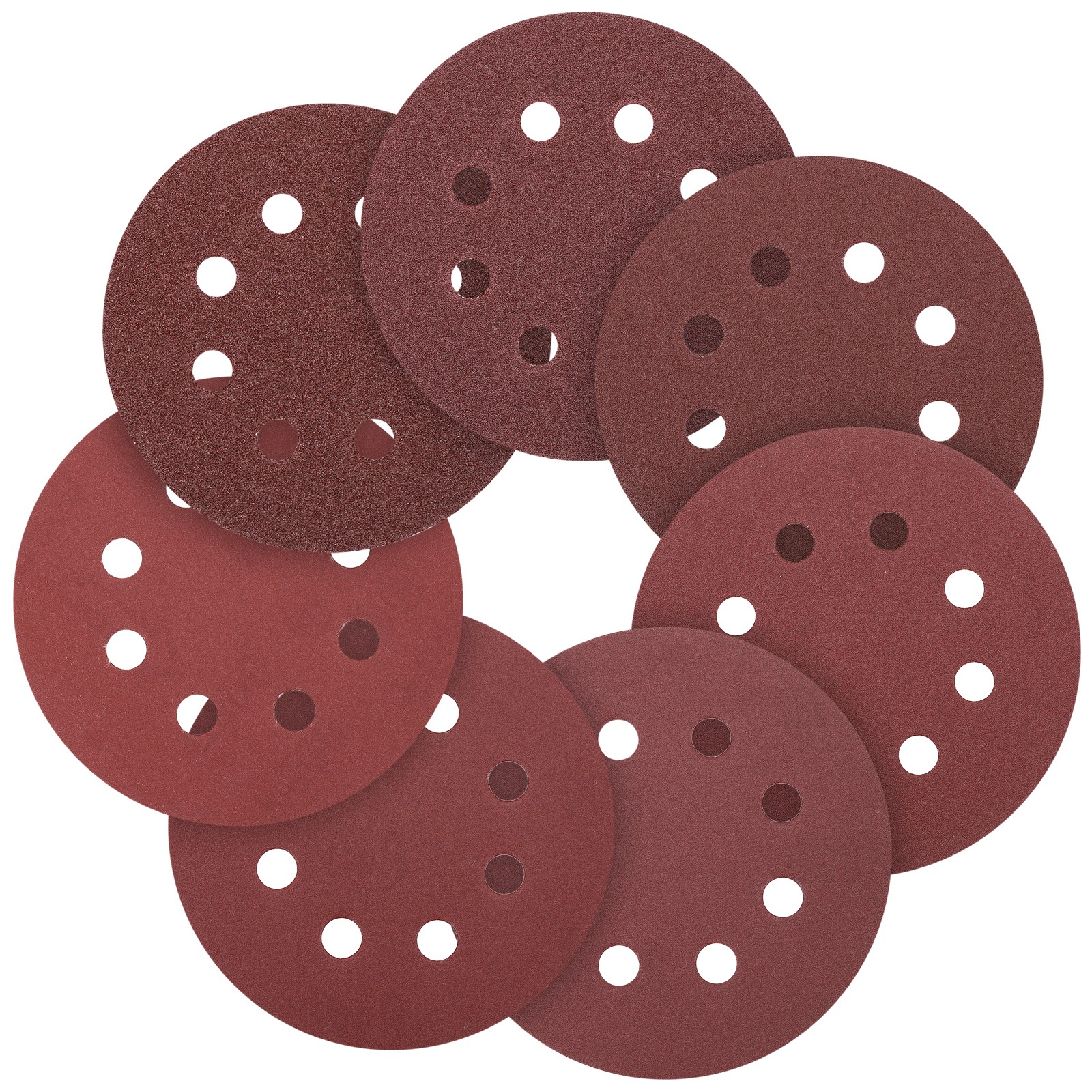 110 Pcs 125mm 5 Inch Sanding Disc 40/60/80/120/180/240/320/400/600/800/1000 Grit