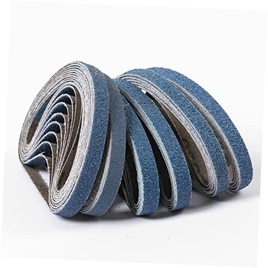 40PCS Assorted Zirconia Sanding Belts – 3/8″ x 13″