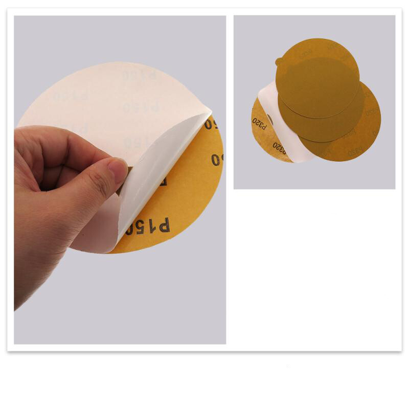 6″ 150mm Self Adhesive Yellow Sanding Discs Sticky Backed Sandpaper 40-800 Grit