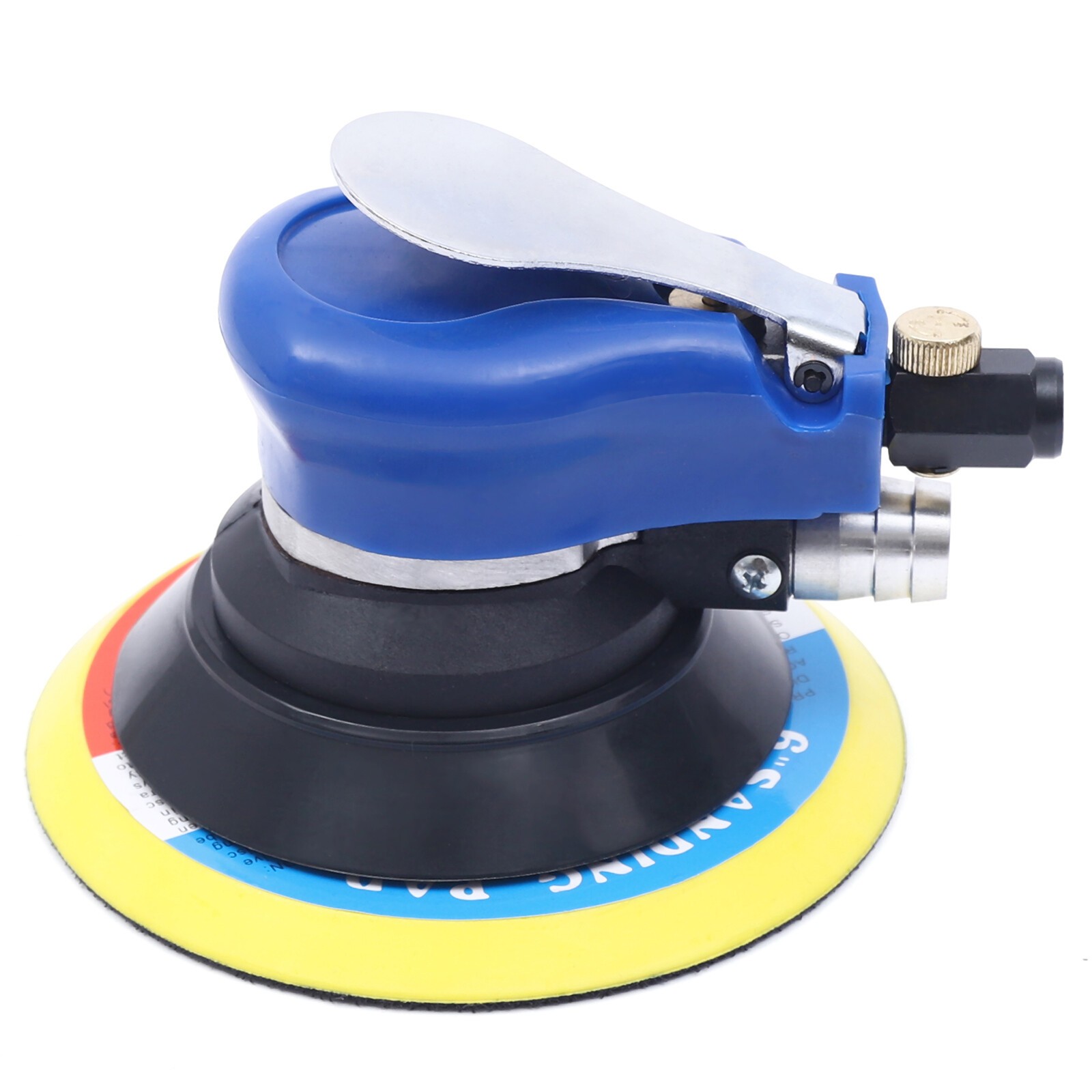 6″ Air Palm Orbital Sander Tool Hand Sanding Pneumatic Round 10000 RPM Auto DIY