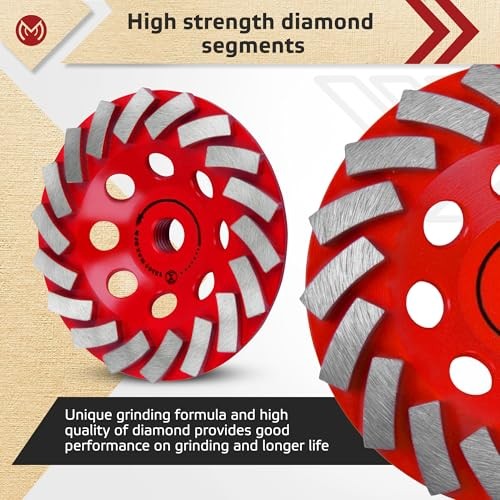 Diamond Grinding Wheel 4 1/2 inch for Angle Grinder, Concrete Grinding Wheel