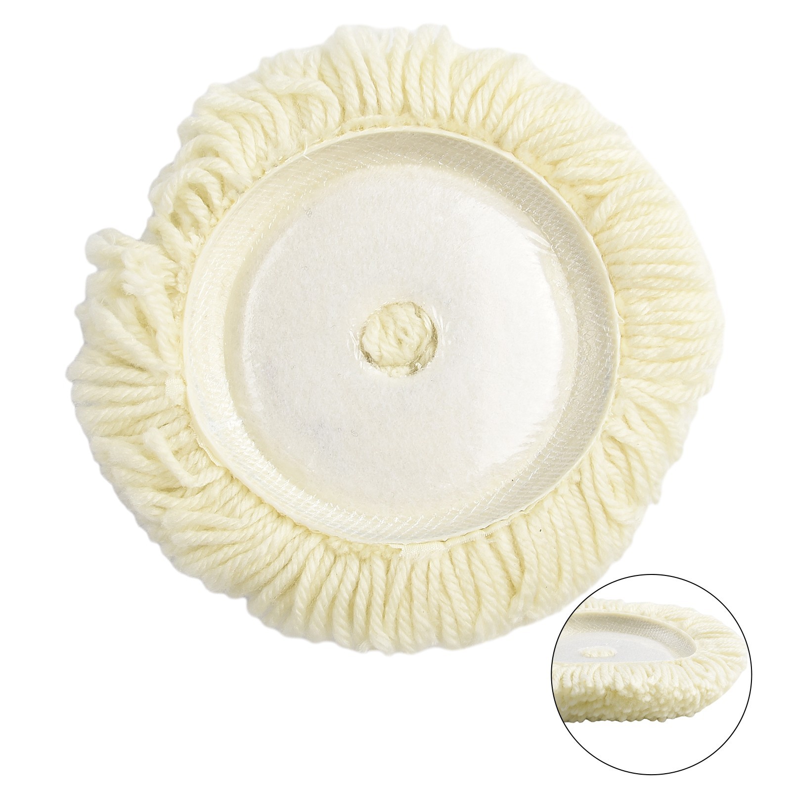 7 180mm Wool Polishing Buffing Bonnet Buffer Pad For Car Polisher Cleaning Set