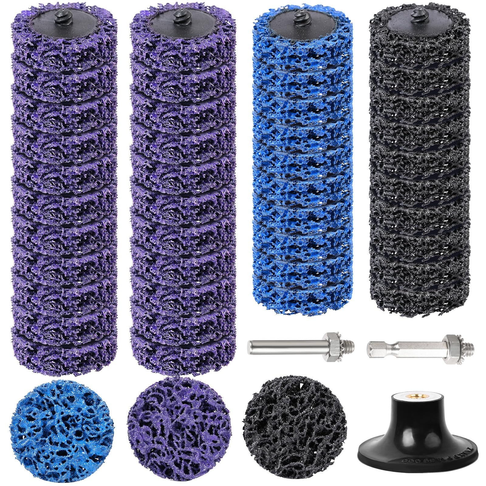 53PCS Quick Strip Disc for Drill, 2 Inch Die Grinder Stripping Discs, 1/4″ Sh…