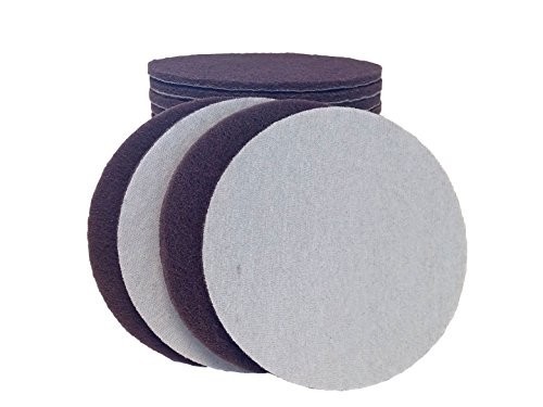 6″ Sanding Discs 320 Grit – Round Non-Woven Sandpaper Pads for Auto, Marine & Mo