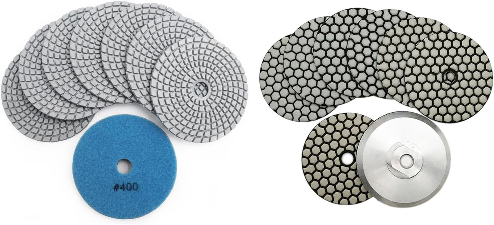 Grit 400 Diamond Polishing Pads for Marble, Granite & Stone Finishing