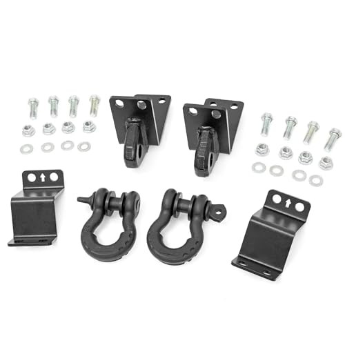 Rear Shackle Kit w/D-Rings & Rubber Isolators – 73117