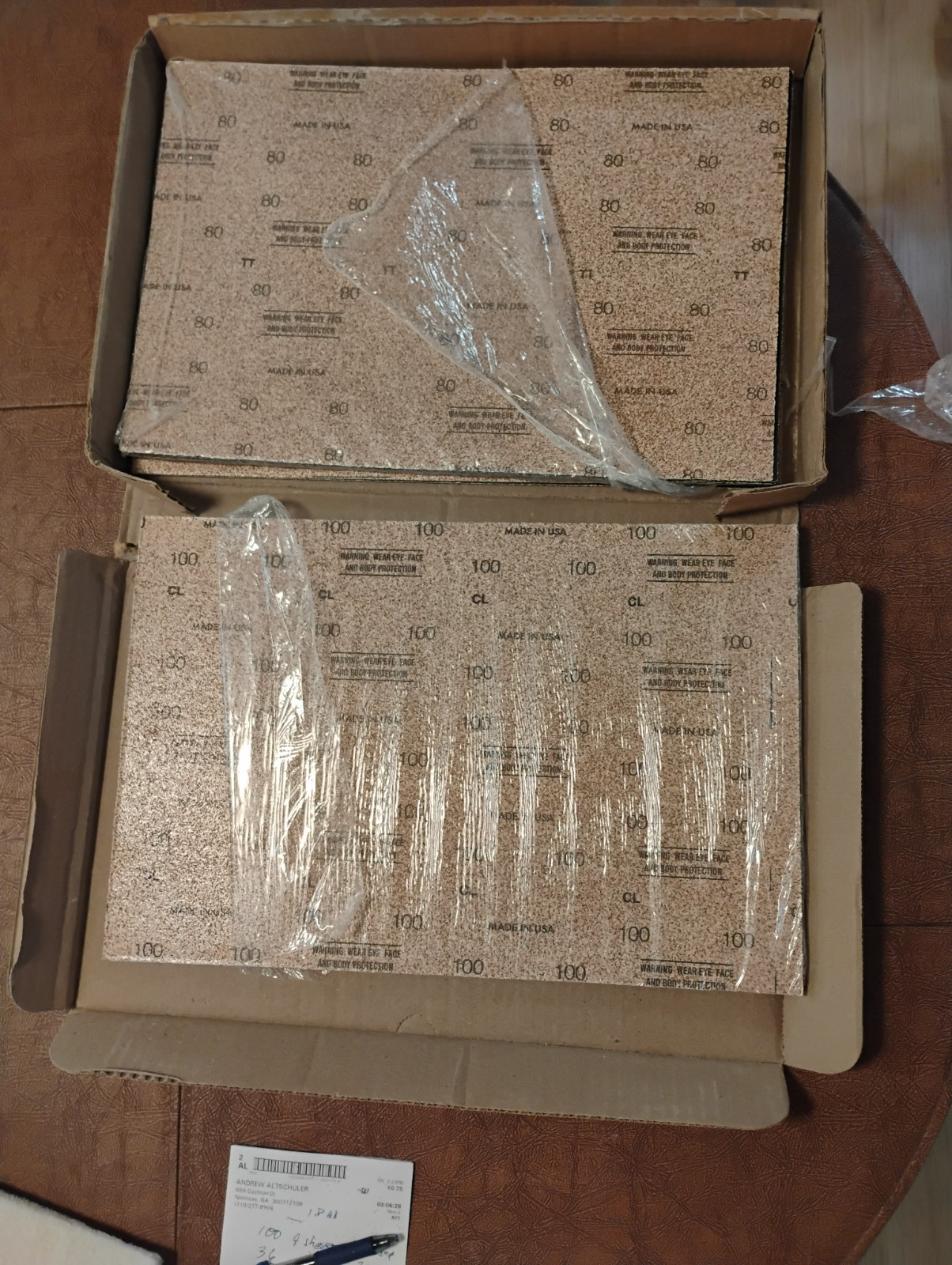 Mercer Silverline Floor Sander Sheets 12×18 100 Grit + 80 Grit
