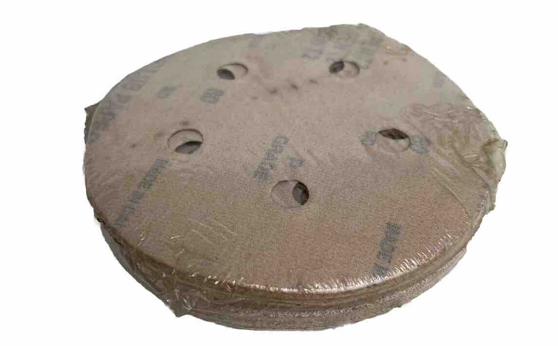 PRES-LOC Discs Sanding Discs 5″/127mm 5-Hole Stear Paper 80 Grit 25pk