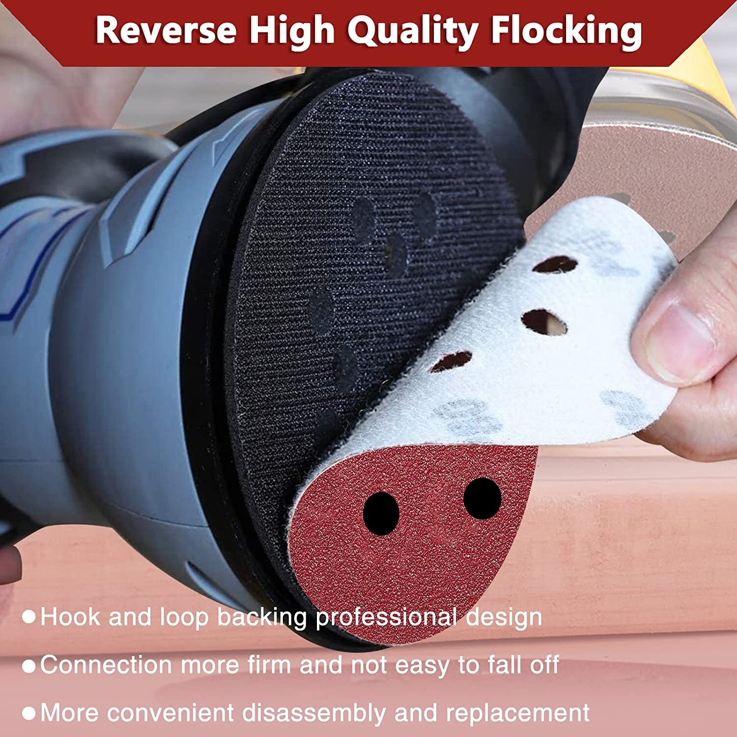 30-125PCS 5″ Sanding Discs 60-10000 Grit Hook and Loop Orbital Sandpaper 8-Hole