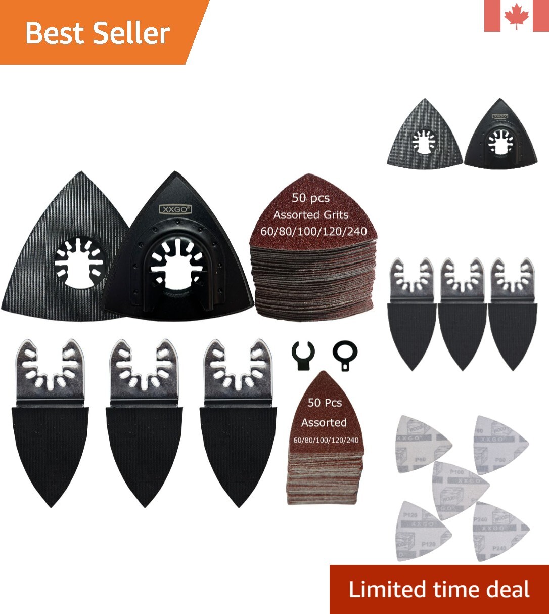 Efficient Finger Sanding Pads and Multi Tool Sandpaper Kit – Professional Grade