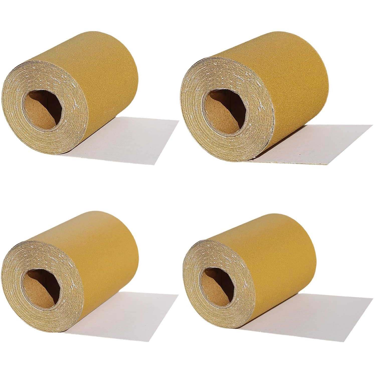 Total 20 Yards Long 2-3/4″ Wide PSA Sanding Paper Roll Kit – 80 120 220 320 Grit