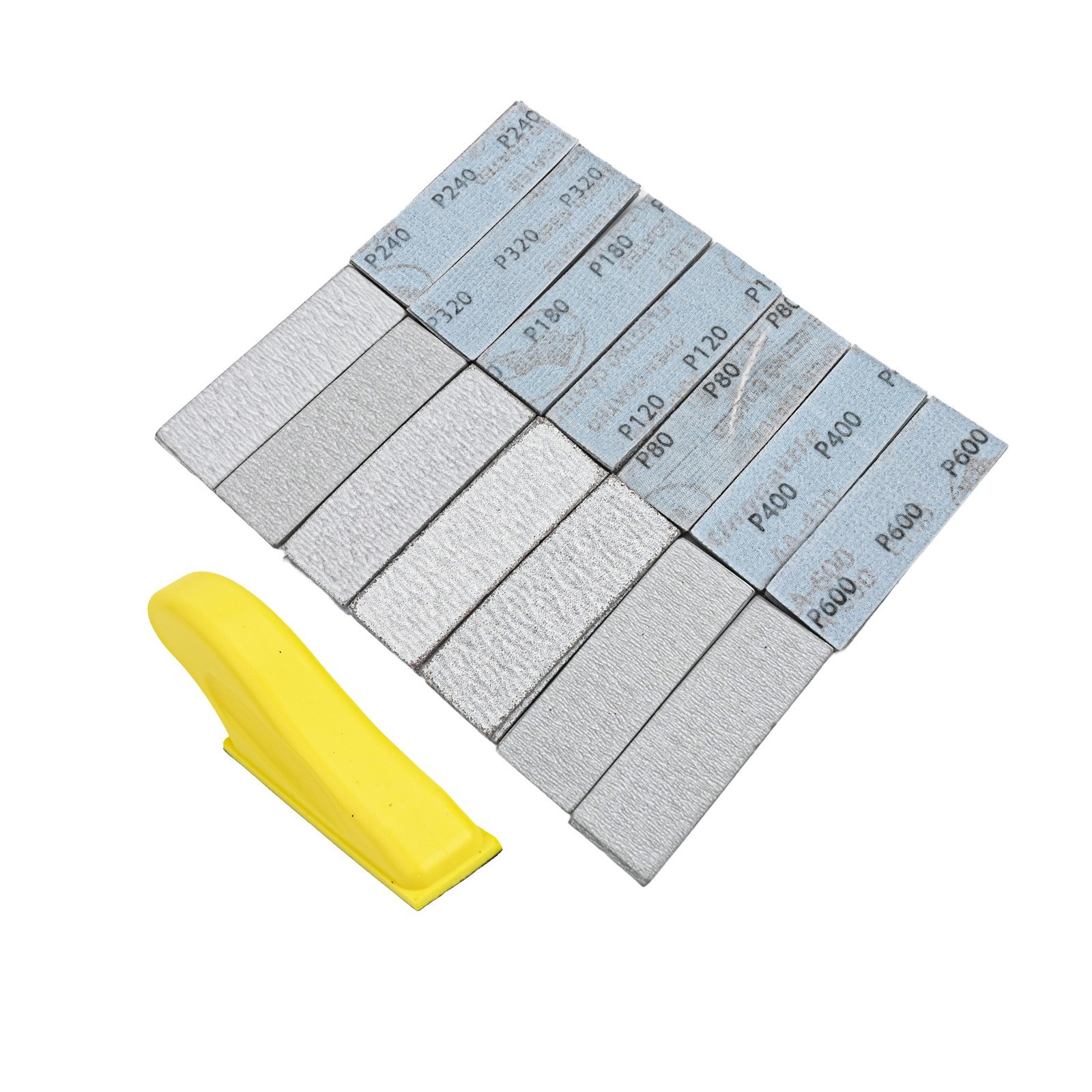 for multi Grit 25 by 90mm Black Sand Flocking Sandpaper for Detailed Sanding