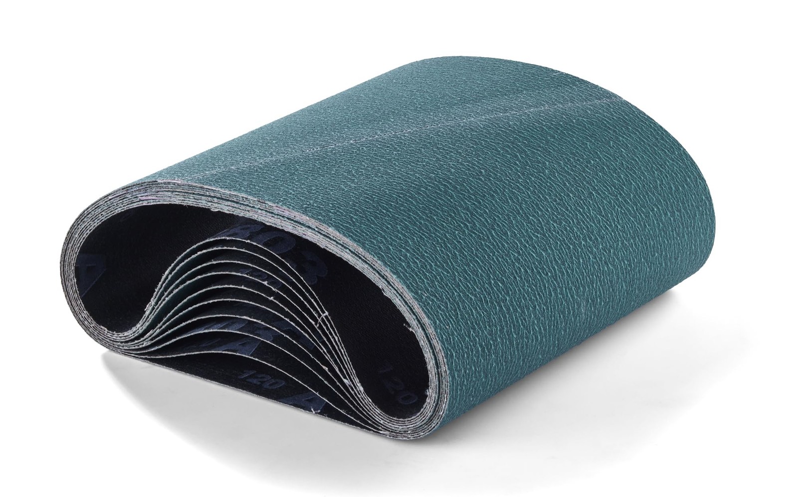 8 x 19 Floor Sander EZ-8 80grit Sandbelt – Lot of 10 80 Grit, Black
