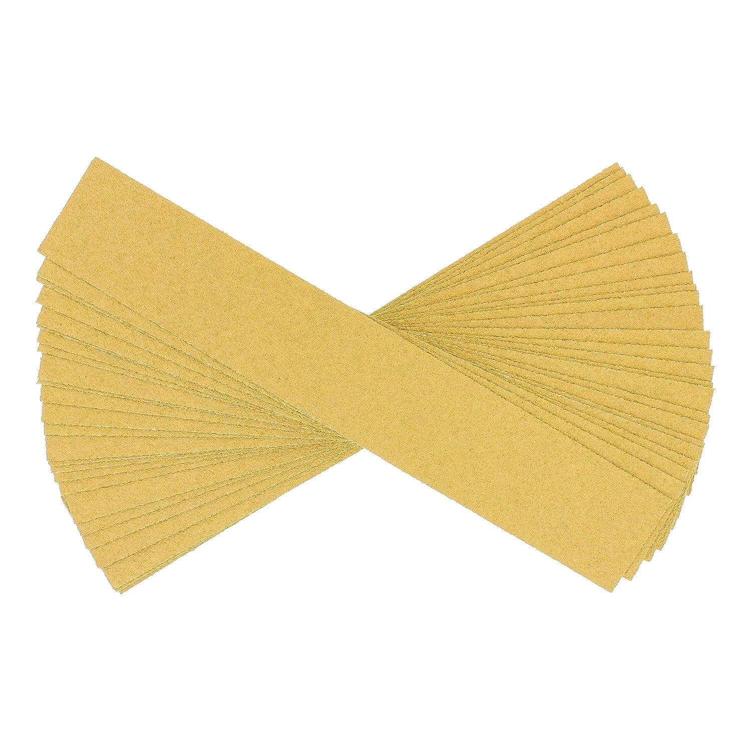 Premium 40 Grit Gold Pre-Cut PSA Longboard Sandpaper Sheets, Box of 20, 2-3/4…