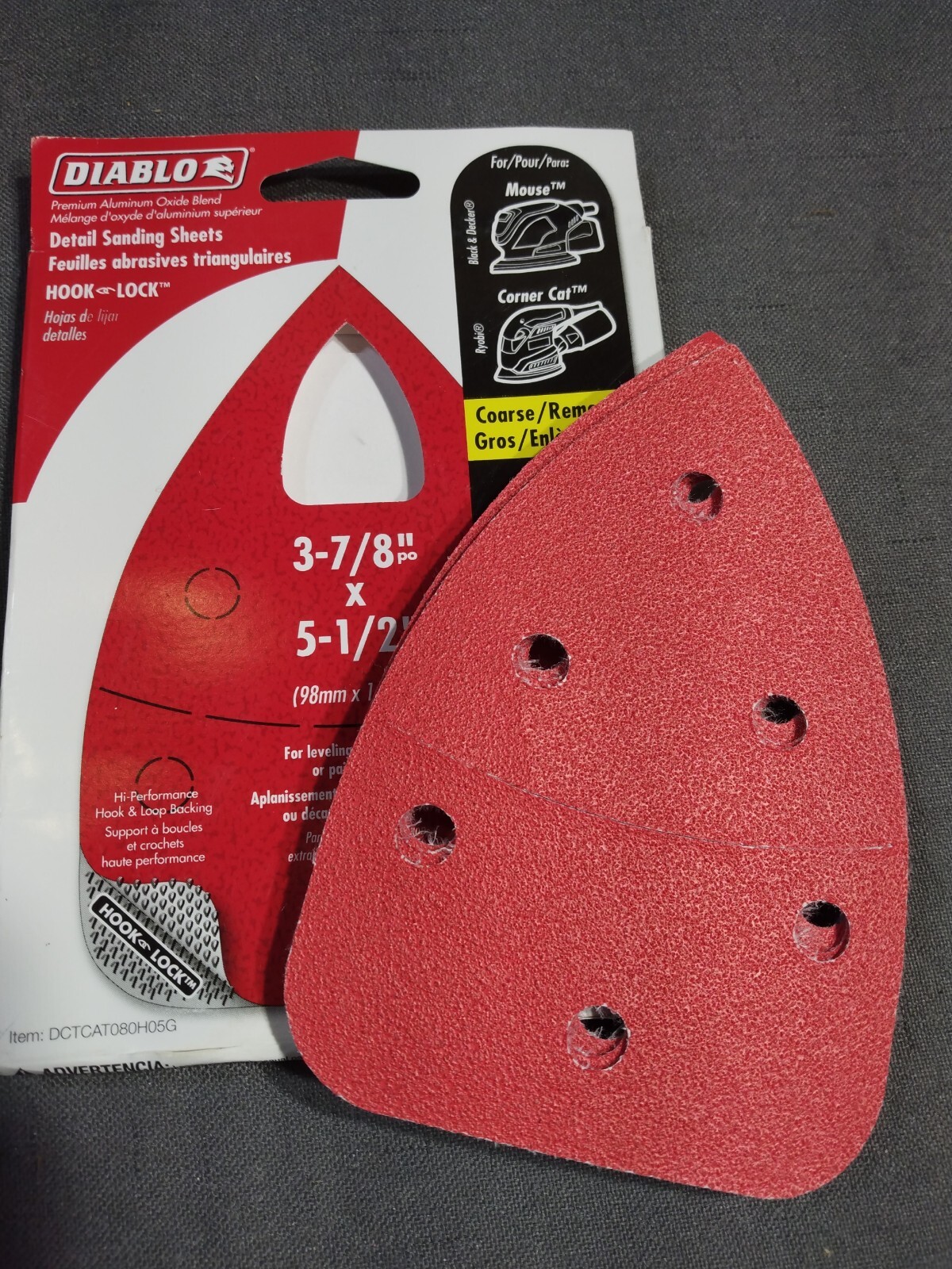 Diablo 5Pk 80G Mouse Sanding
